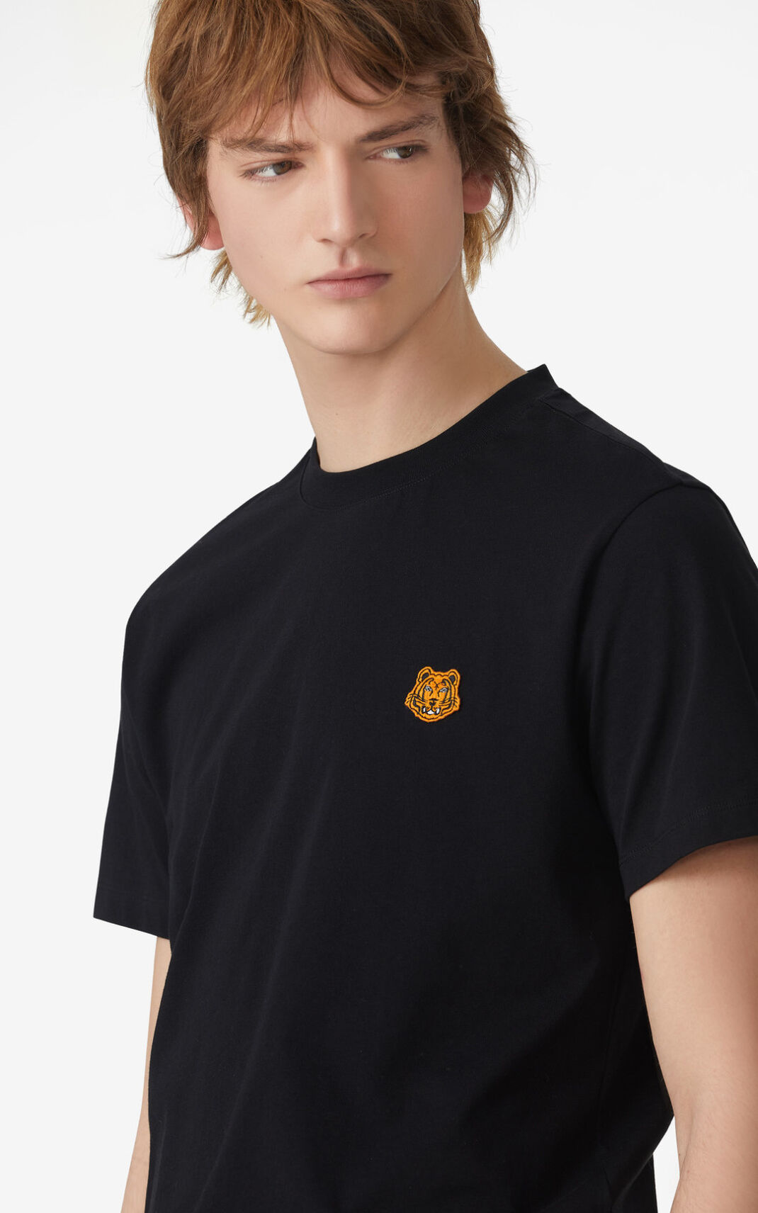 Kenzo Tiger Crest T Shirt Black For Mens 8921SHRCX